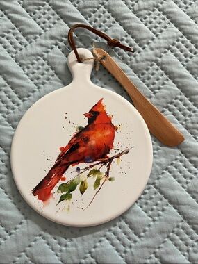 Demdaco Spring Cardinal Cheese Board